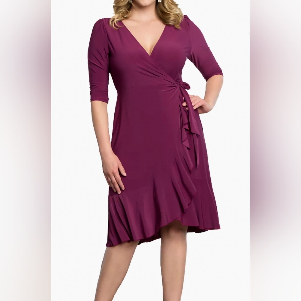 Mulberry Wrap Dress, size 22-24
